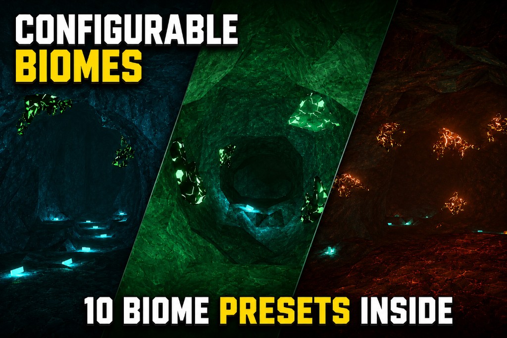 Configurable biomes with 10 presets