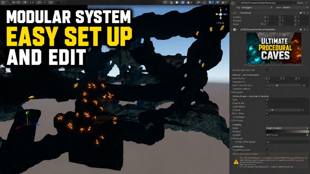 Modular system easy setup and edit